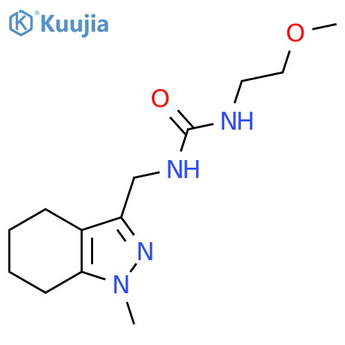3-(2-methoxyethyl)-1-(1-methyl-4,5,6,7-tetrahydro-1H-indazol-3-yl)methylurea structure