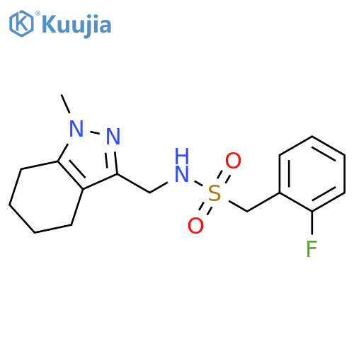 1-(2-fluorophenyl)-N-(1-methyl-4,5,6,7-tetrahydro-1H-indazol-3-yl)methylmethanesulfonamide structure