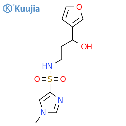 N-[3-(furan-3-yl)-3-hydroxypropyl]-1-methyl-1H-imidazole-4-sulfonamide structure
