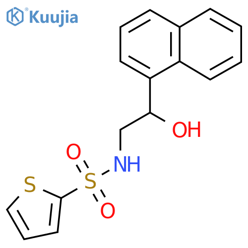 N-2-hydroxy-2-(naphthalen-1-yl)ethylthiophene-2-sulfonamide structure