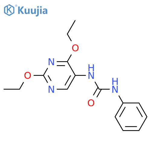 3-(2,4-diethoxypyrimidin-5-yl)-1-phenylurea structure