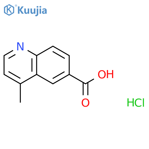 4-Methylquinoline-6-carboxylic acid hydrochloride structure