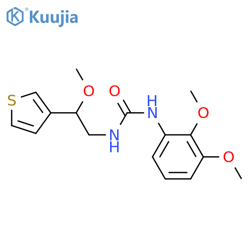 1-(2,3-dimethoxyphenyl)-3-2-methoxy-2-(thiophen-3-yl)ethylurea structure