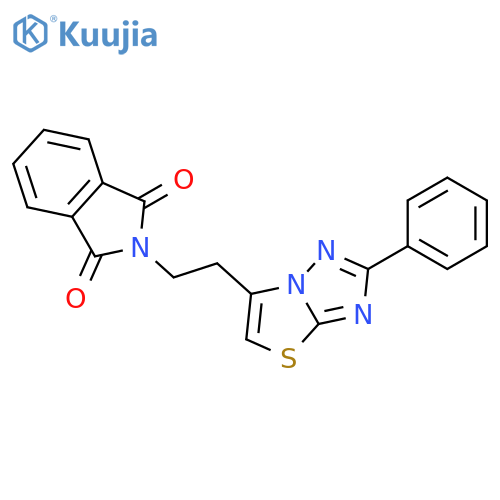 2-(2-{2-phenyl-1,2,4triazolo3,2-b1,3thiazol-6-yl}ethyl)-2,3-dihydro-1H-isoindole-1,3-dione structure