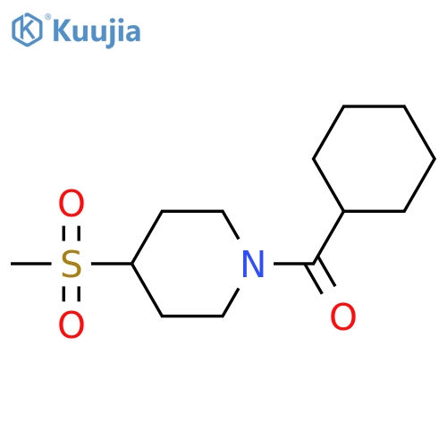 1-cyclohexanecarbonyl-4-methanesulfonylpiperidine structure