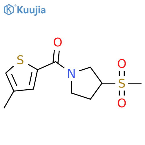 3-methanesulfonyl-1-(4-methylthiophene-2-carbonyl)pyrrolidine structure
