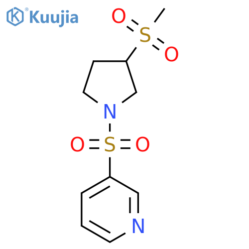 3-(3-methanesulfonylpyrrolidin-1-yl)sulfonylpyridine structure