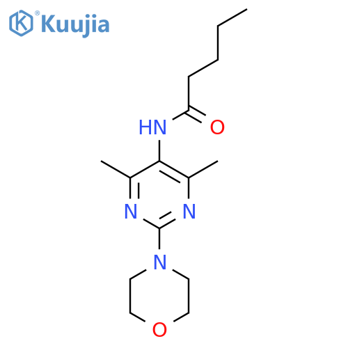 N-4,6-dimethyl-2-(morpholin-4-yl)pyrimidin-5-ylpentanamide structure