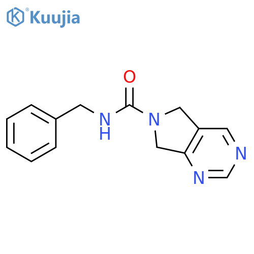 N-benzyl-5H,6H,7H-pyrrolo3,4-dpyrimidine-6-carboxamide structure
