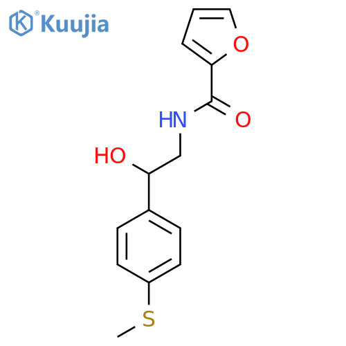 N-{2-hydroxy-2-4-(methylsulfanyl)phenylethyl}furan-2-carboxamide structure
