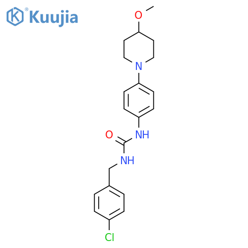 1-(4-chlorophenyl)methyl-3-4-(4-methoxypiperidin-1-yl)phenylurea structure
