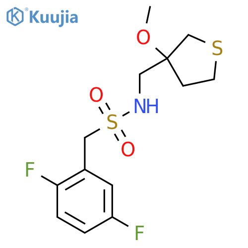 1-(2,5-difluorophenyl)-N-(3-methoxythiolan-3-yl)methylmethanesulfonamide structure