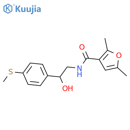 N-{2-hydroxy-2-4-(methylsulfanyl)phenylethyl}-2,5-dimethylfuran-3-carboxamide structure