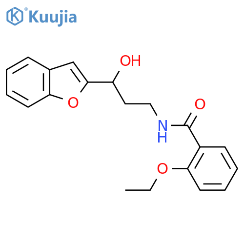 N-3-(1-benzofuran-2-yl)-3-hydroxypropyl-2-ethoxybenzamide structure