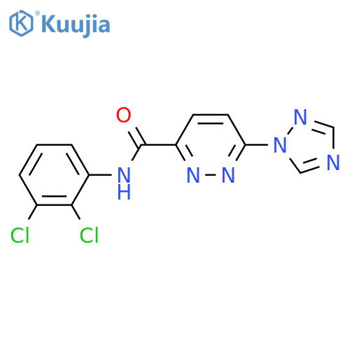 N-(2,3-dichlorophenyl)-6-(1H-1,2,4-triazol-1-yl)pyridazine-3-carboxamide structure