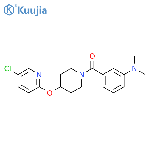 3-{4-[(5-chloropyridin-2-yl)oxy]piperidine-1-carbonyl}-N,N-dimethylaniline structure
