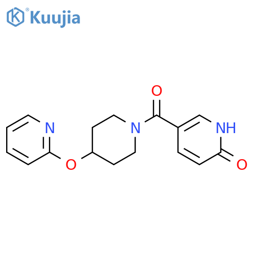 5-[4-(pyridin-2-yloxy)piperidine-1-carbonyl]-1,2-dihydropyridin-2-one structure