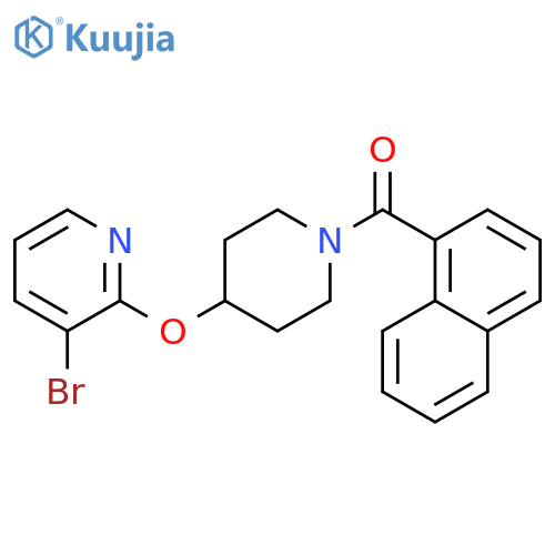 3-bromo-2-{[1-(naphthalene-1-carbonyl)piperidin-4-yl]oxy}pyridine structure