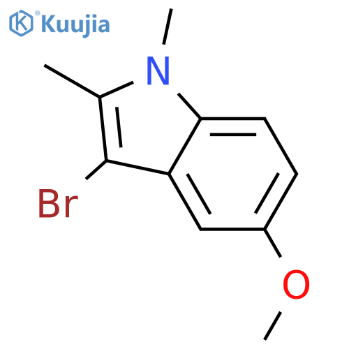 3-bromo-5-methoxy-1,2-dimethyl-1H-indole structure