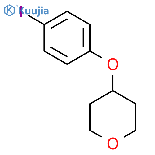 2H-Pyran,tetrahydro-4-(4-iodophenoxy)- structure