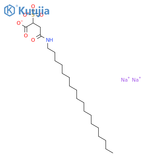 Butanoic acid,4-(octadecylamino)-4-oxo-2-sulfo-, sodium salt (1:2) structure