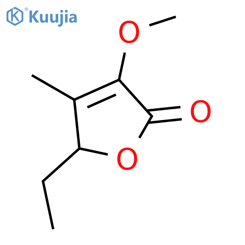 2(5H)-Furanone, 5-ethyl-3-methoxy-4-methyl-, (±)- structure
