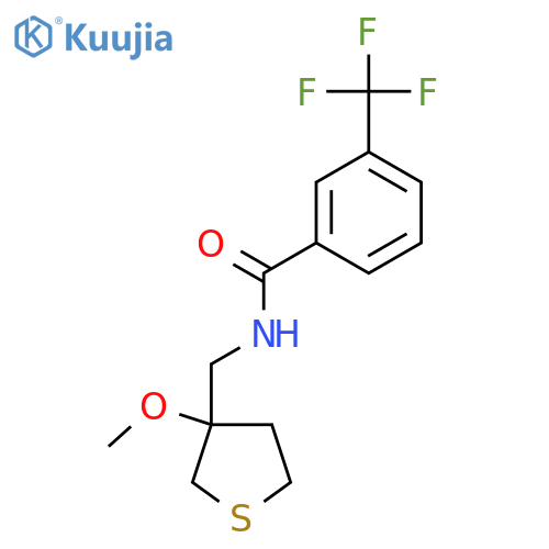 N-(3-methoxythiolan-3-yl)methyl-3-(trifluoromethyl)benzamide structure