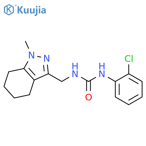1-(2-chlorophenyl)-3-(1-methyl-4,5,6,7-tetrahydro-1H-indazol-3-yl)methylurea structure