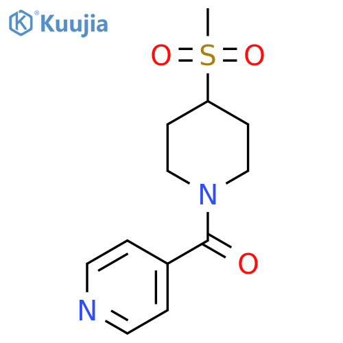 4-(4-methanesulfonylpiperidine-1-carbonyl)pyridine structure