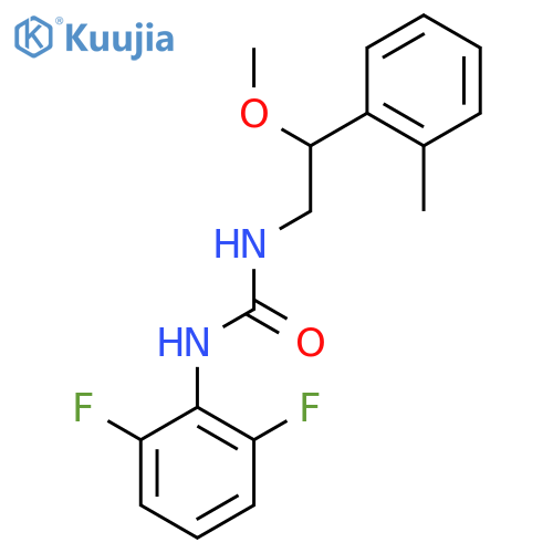 1-(2,6-Difluorophenyl)-3-(2-methoxy-2-(o-tolyl)ethyl)urea structure