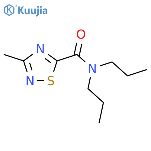 3-methyl-N,N-dipropyl-1,2,4-thiadiazole-5-carboxamide structure