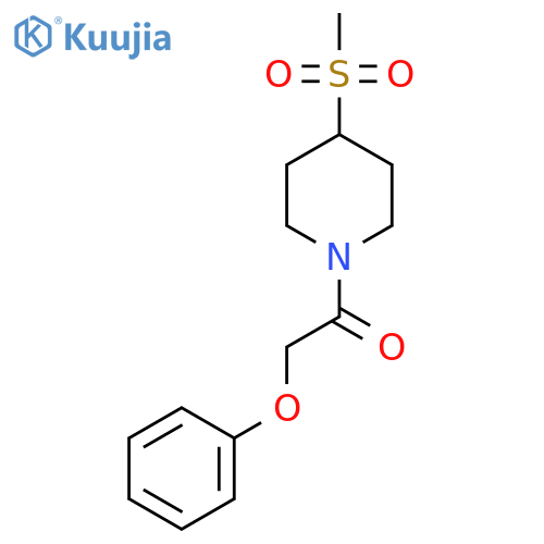 1-(4-methanesulfonylpiperidin-1-yl)-2-phenoxyethan-1-one structure