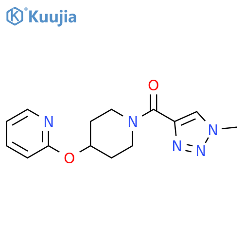 2-{[1-(1-methyl-1H-1,2,3-triazole-4-carbonyl)piperidin-4-yl]oxy}pyridine structure