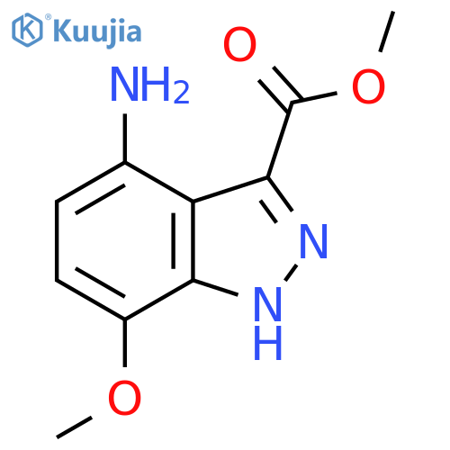 Methyl 4-amino-7-methoxy-1H-indazole-3-carboxylate structure