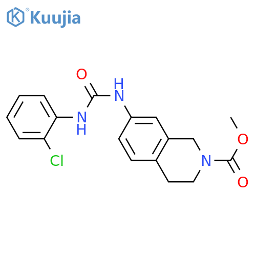 methyl 7-{(2-chlorophenyl)carbamoylamino}-1,2,3,4-tetrahydroisoquinoline-2-carboxylate structure