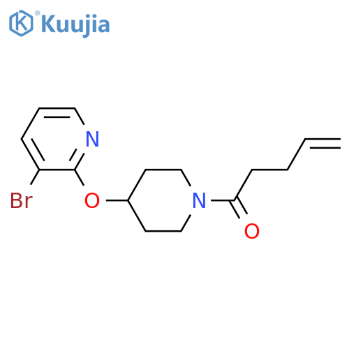 1-{4-[(3-bromopyridin-2-yl)oxy]piperidin-1-yl}pent-4-en-1-one structure