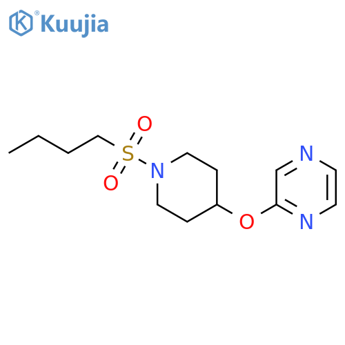 2-{[1-(butane-1-sulfonyl)piperidin-4-yl]oxy}pyrazine structure