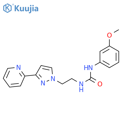 1-(3-methoxyphenyl)-3-{2-[3-(pyridin-2-yl)-1H-pyrazol-1-yl]ethyl}urea structure
