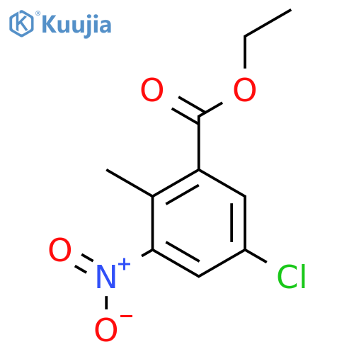 Ethyl 5-chloro-2-methyl-3-nitrobenzoate structure