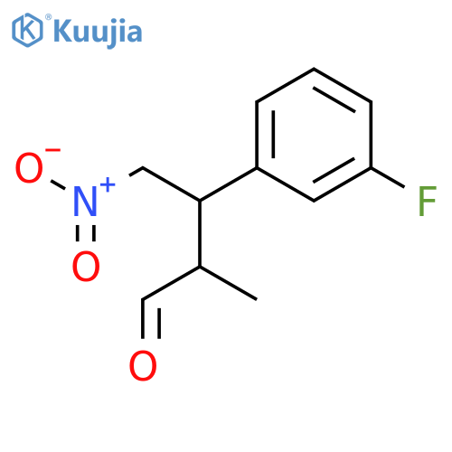 Benzenepropanal, 3-fluoro-α-methyl-β-(nitromethyl)-, (αS,βS)- structure