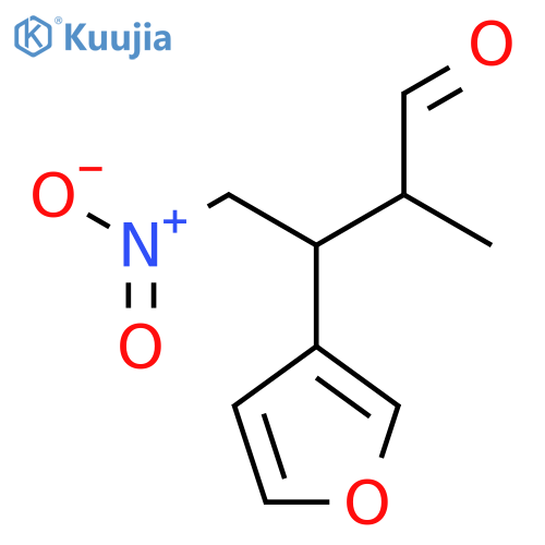 3-Furanpropanal, α-methyl-β-(nitromethyl)-, (αS,βS)- structure
