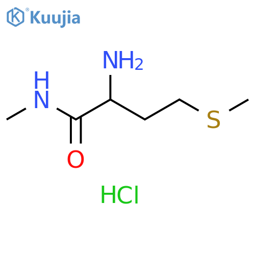 2-amino-N-methyl-4-(methylsulfanyl)butanamide hydrochloride structure