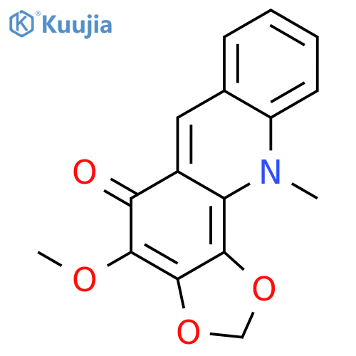 3,4-Methylendioxy-2-methoxy-N-methyl-acridon structure