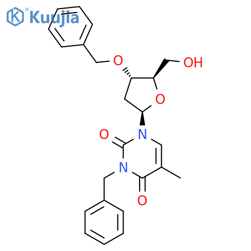 THYMIDINE, 3-(PHENYLMETHYL)-3'-O-(PHENYLMETHYL)- structure