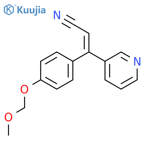 2-Propenenitrile, 3-[4-(methoxymethoxy)phenyl]-3-(3-pyridinyl)-, (Z)- structure