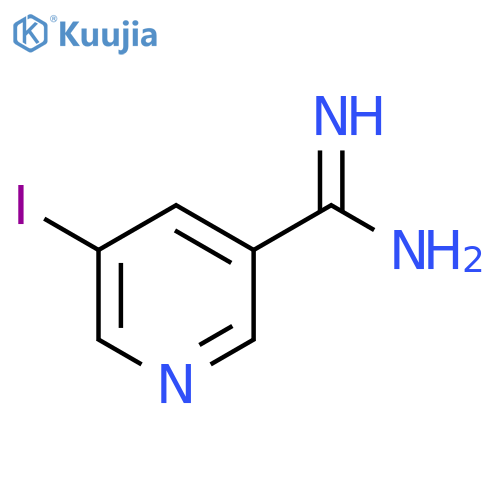 (5-Iodopyridin-3-yl)methanediamine structure