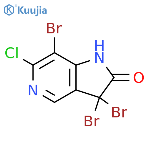 3,3,7-Tribromo-6-chloro-1H-pyrrolo3,2-cpyridin-2(3H)-one structure