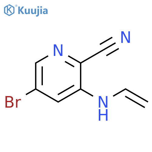 5-Bromo-3-(vinylamino)pyridine-2-carbonitrile structure