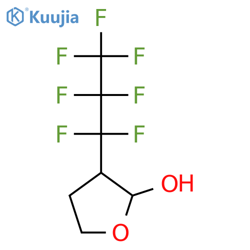 2-Furanol, 3-(heptafluoropropyl)tetrahydro- structure