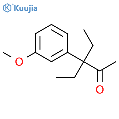 2-Pentanone, 3-ethyl-3-(3-methoxyphenyl)- structure